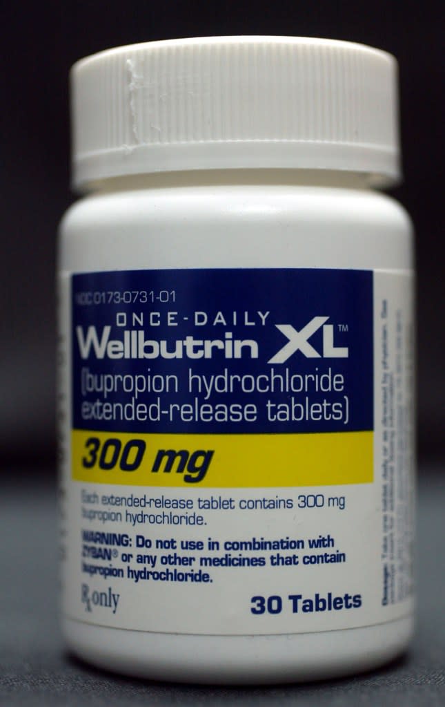 Wellbutrin was associated with the least weight gain at six months, one and two years.  Getty Images